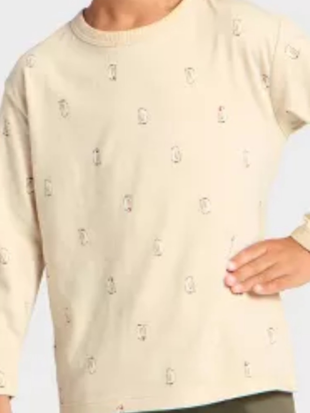4ct Toddler Boys' Long Sleeve Relaxed T-Shirt - Cat & Jack™ Khaki 12M